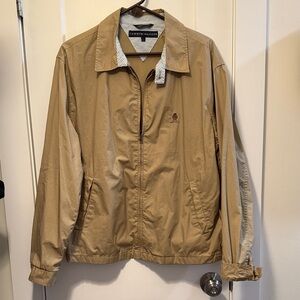 Tommy Hilfiger Men's Beige Lightweight Windbreaker Jacket size L